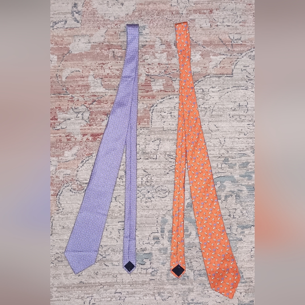 Brooks Brothers 346 Silk Men's Ties Set Of Two